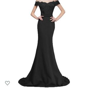 Black evenning cocktail dress